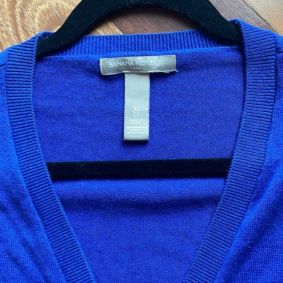 Banana Republic Bright Blue Lightweight Cardigan, size XS - Picture 2 of 12